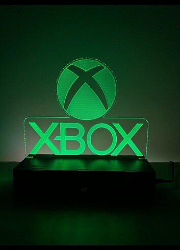 Beden 3D XBOX LED Masa Lambası