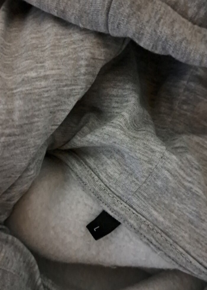 içi yünlü sırt baskılı sweatshirt - Görsel 3