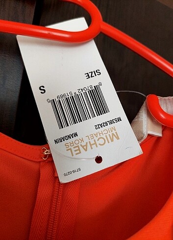 s Beden turuncu Renk Michael kors çok şık turuncu elbise