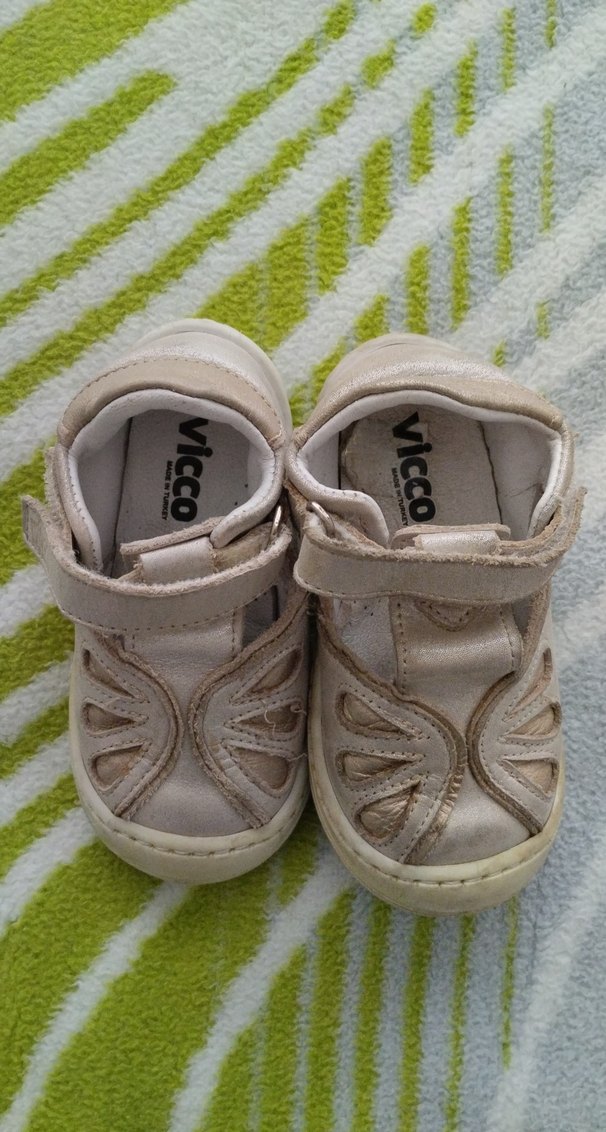 Bej Kız Çocuk İlk Adım Ayakkabısı Cırt Cırtlı - Görsel 2