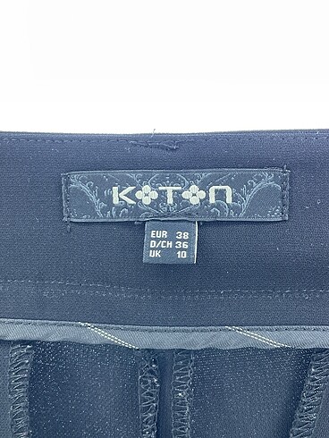 38 Beden siyah Renk Koton Düz Kesim %70 İndirimli.