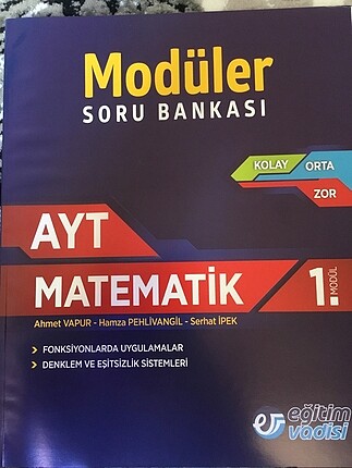 EĞİTİM VADİSİ AYT MATEMATİK SORU BANKASI SETİ