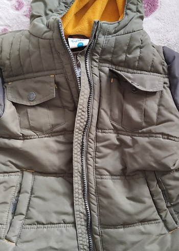 Kürklü polarlı Çocuk Mont - Görsel 4