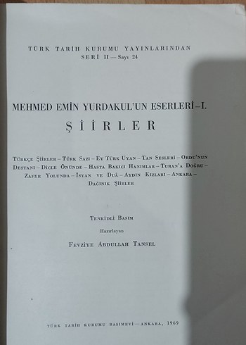 Mehmed Emin Yurdakul - Şiirler kitabı - Görsel 5