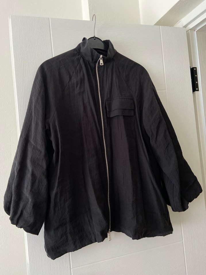 Kemerli Siyah  Kadın Ceket - Görsel 3