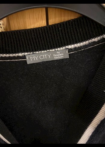 Düğmeli Siyah Denim Kadın Ceket - Görsel 3