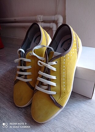 38 Beden sarı Renk Spor ayakkabı
