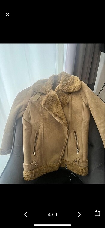 m Beden camel Renk Stradivarius biker ceket/mont
