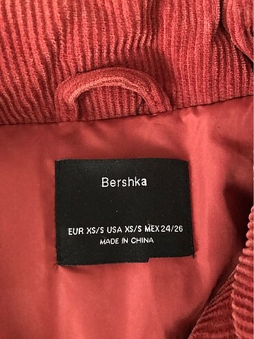xs Beden bordo Renk Bershka kiremit rengi mont