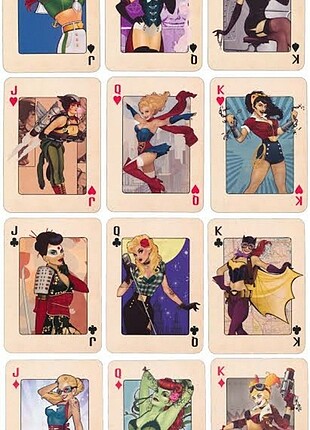 DC Bombshells İskambil Kartları