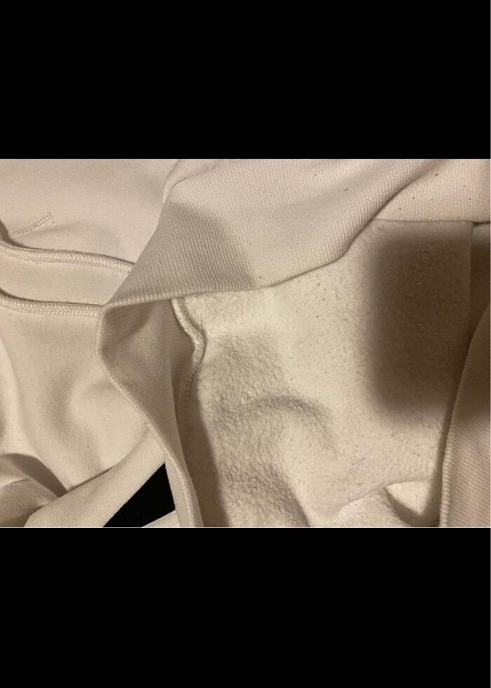 Beyaz hoodie-sweatshirt - Görsel 4