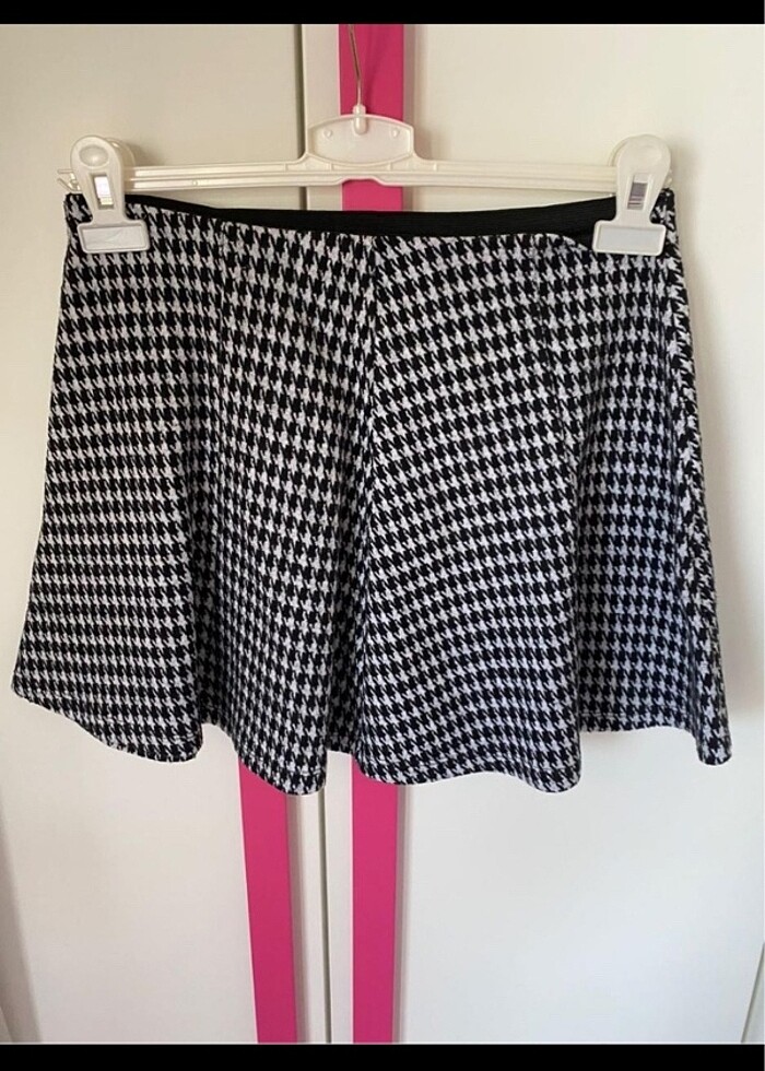 mini kazayağı desenli etek - Görsel 3