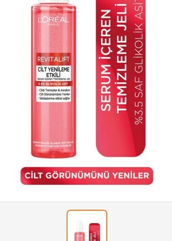 Loreal paris yüz yıkama jeli  - Görsel 2