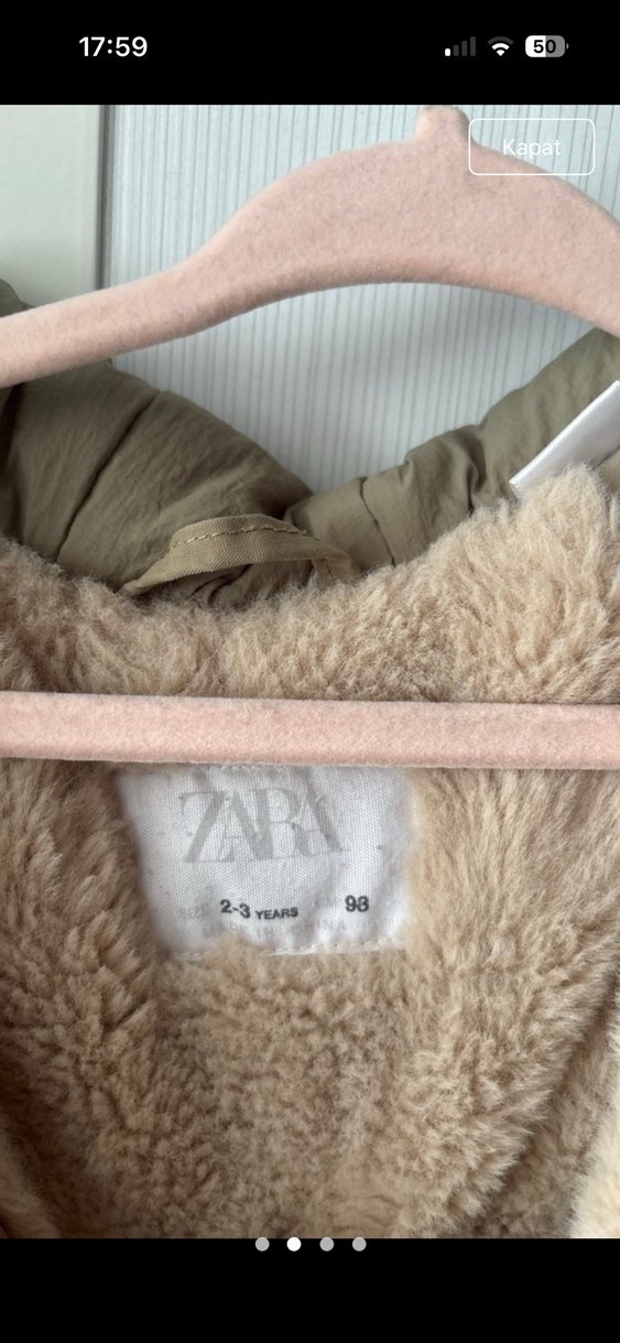 Çocuk Kürklü Rahat Mont - Görsel 2