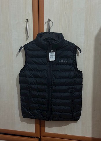 Skechers Siyah Kolsuz Şişme Yelek