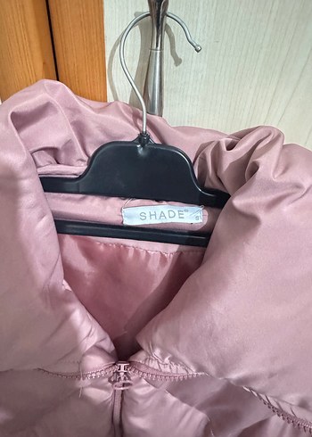 s Beden pembe Renk Pembe Midi Kadın Kışlık Mont