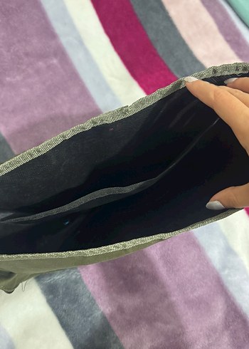Beden haki Renk Baskılı Haki kol Çantası