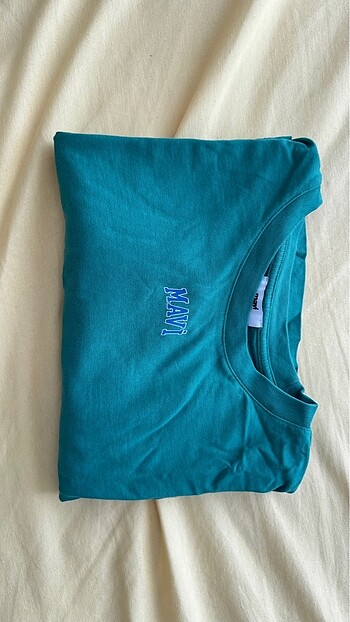 Yeşil crop oversize tişört