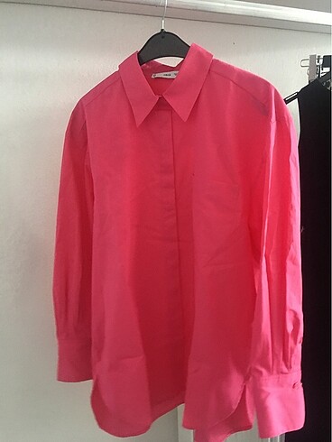 Mango boyfriend pembe gömlek