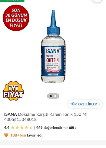 ISANA Coffein Saç Toniği - Görsel 2