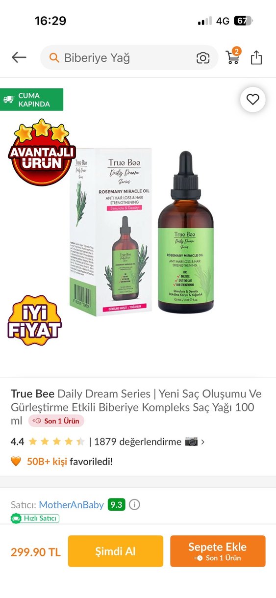 Daily Dream Care biveriye Saç Serumu - Görsel 2
