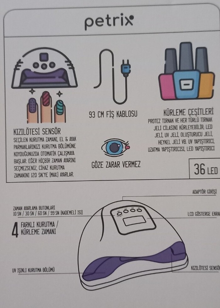 UV KALICI OJE KURUTUCU - Görsel 3