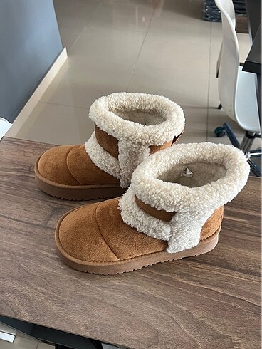 38 Beden kahverengi Renk Lumberjack Orjinal Ugg Modeli