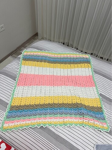 bebek battaniyesi-alt açma yeni örgü unisex
