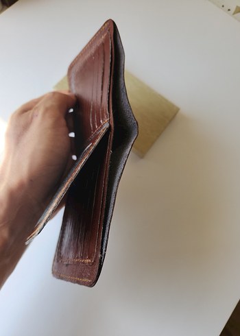 El Yapımı hakiki Deri Minimalist Erkek Cüzdan - Görsel 3