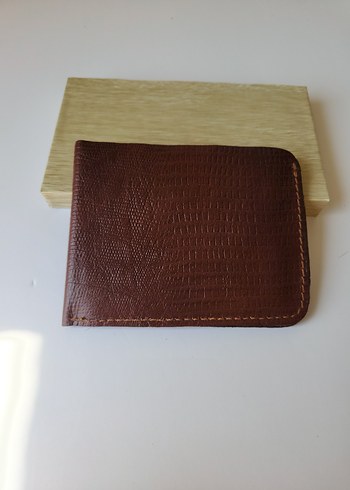 El Yapımı hakiki Deri Minimalist Erkek Cüzdan - Görsel 2