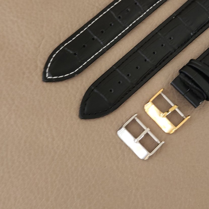 22mm Klasik Siyah Erkek Saat Kayışı - Görsel 3
