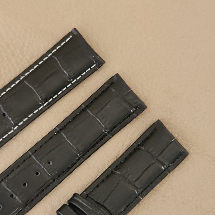 22mm Klasik Siyah Erkek Saat Kayışı - Görsel 4