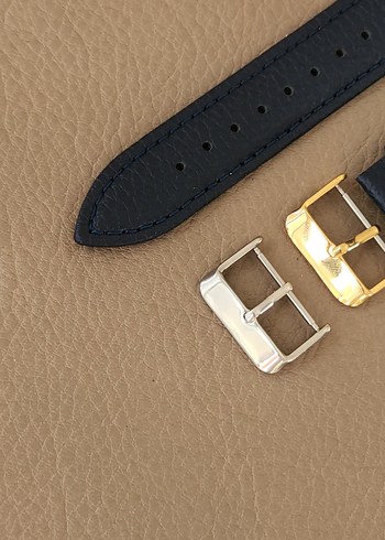 20mm Koyu Mavi Klasik Erkek Saat Kayışı - Görsel 3