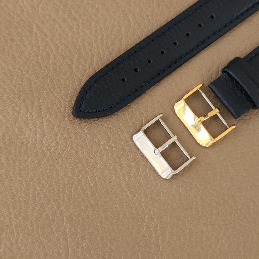 20mm Koyu Mavi Klasik Erkek Saat Kayışı - Görsel 3