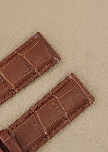 22mm Kahverengi Erkek Saat Kayışı - Görsel 4