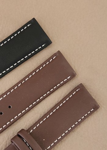 22mm Kahverengi Klasik Erkek Saat Kordonu - Görsel 4