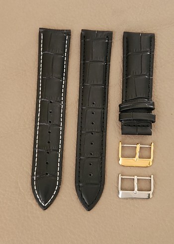 22mm Kahverengi Klasik Erkek Saat Kordonu - Görsel 8