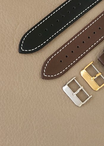 22mm Kahverengi Klasik Erkek Saat Kordonu - Görsel 3