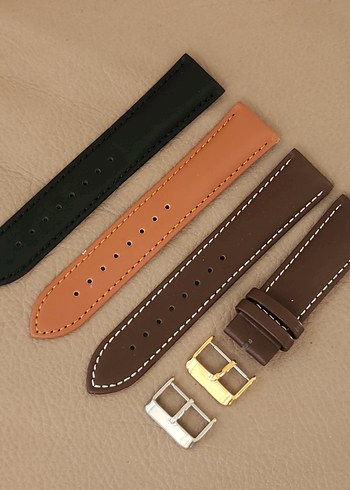 22mm Kahverengi Klasik Erkek Saat Kordonu - Görsel 6