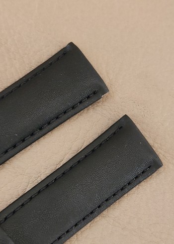 20mm Siyah Klasik Erkek Saat Kayışı - Görsel 4