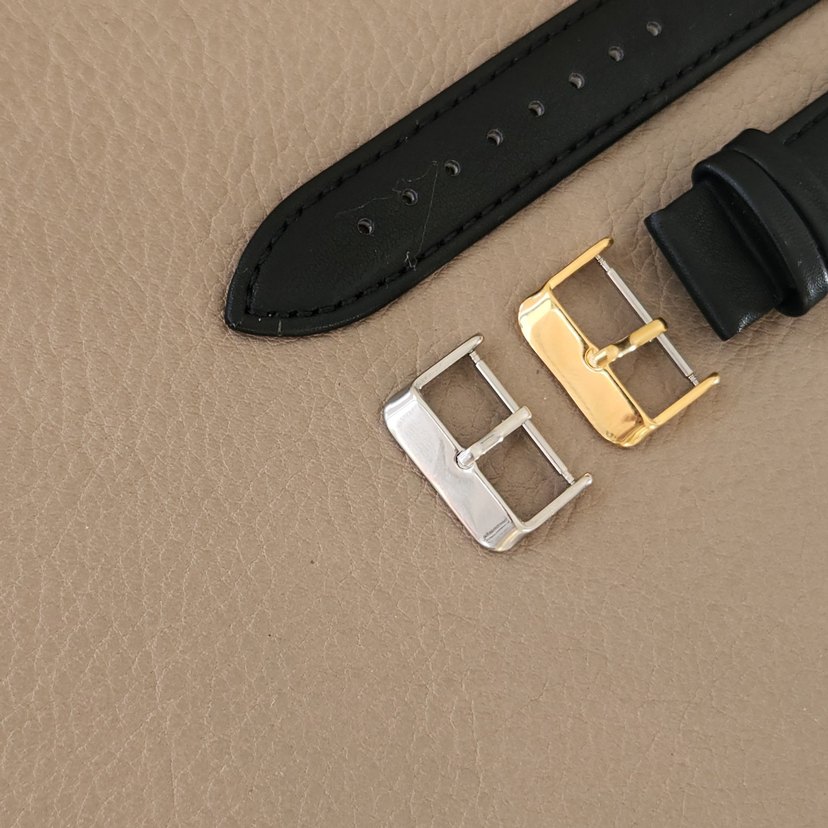 20mm Siyah Klasik Erkek Saat Kayışı - Görsel 3