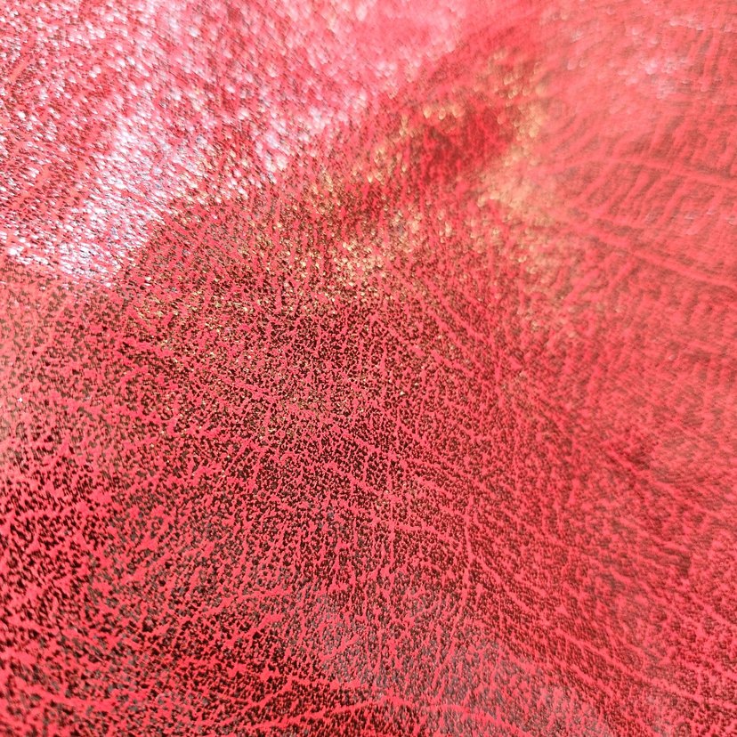 Kırmızı Hakiki Deri Parçaları - Görsel 2