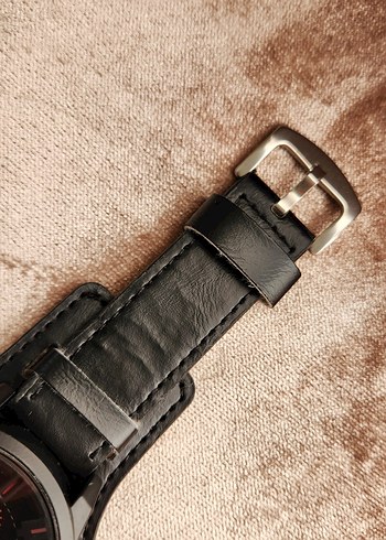 Koyu Kırmızı CURREN Biker Erkek Saati - Görsel 5