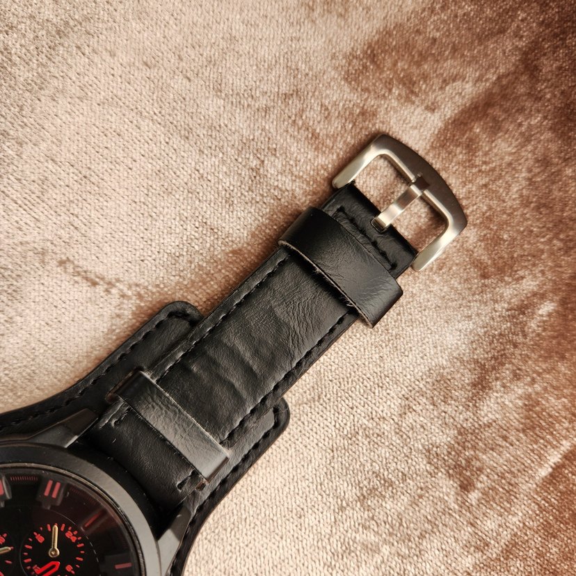 Koyu Kırmızı CURREN Biker Erkek Saati - Görsel 5