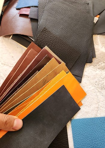 Karışık Renkte Deri Parçaları - Görsel 3