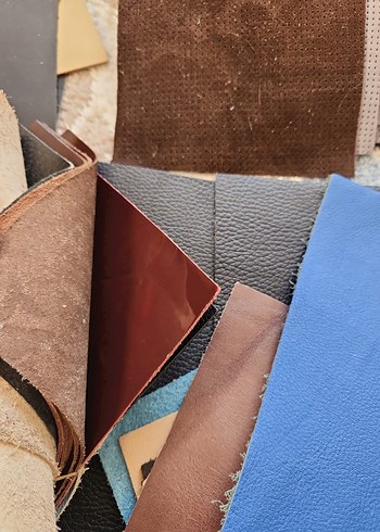 Karışık Renkte Deri Parçaları - Görsel 6