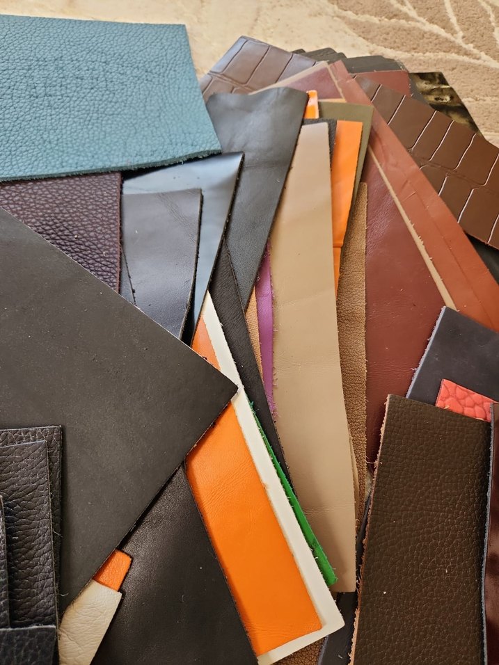 Karışık Renkte Deri Parçaları - Görsel 2