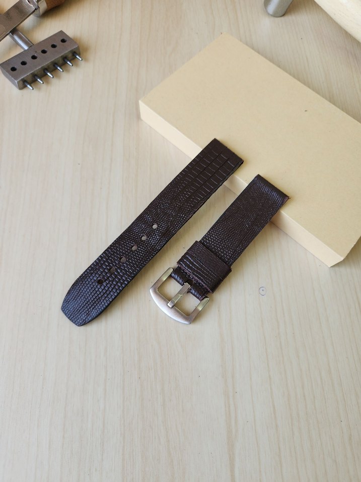 Hakiki Deri Saat Kordonu El Yapımı - Görsel 5