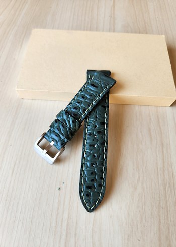 Koyu Yeşil Klasik Erkek Saat Kayışı - Görsel 5