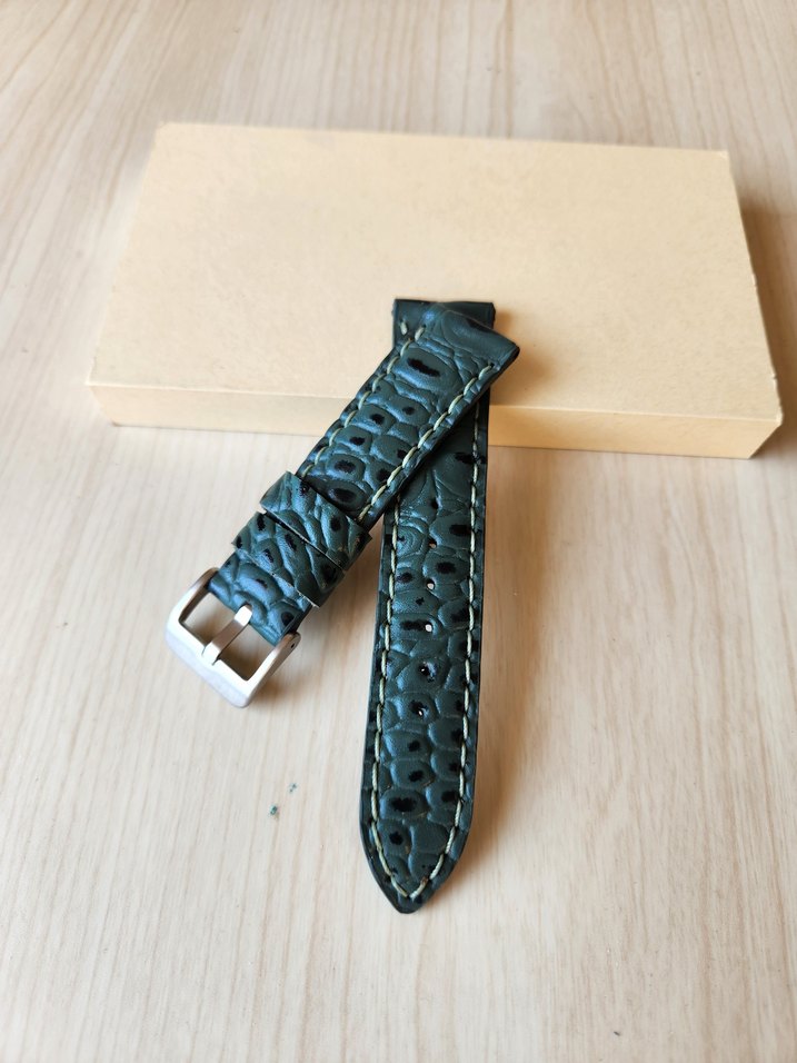 Koyu Yeşil Klasik Erkek Saat Kayışı - Görsel 5
